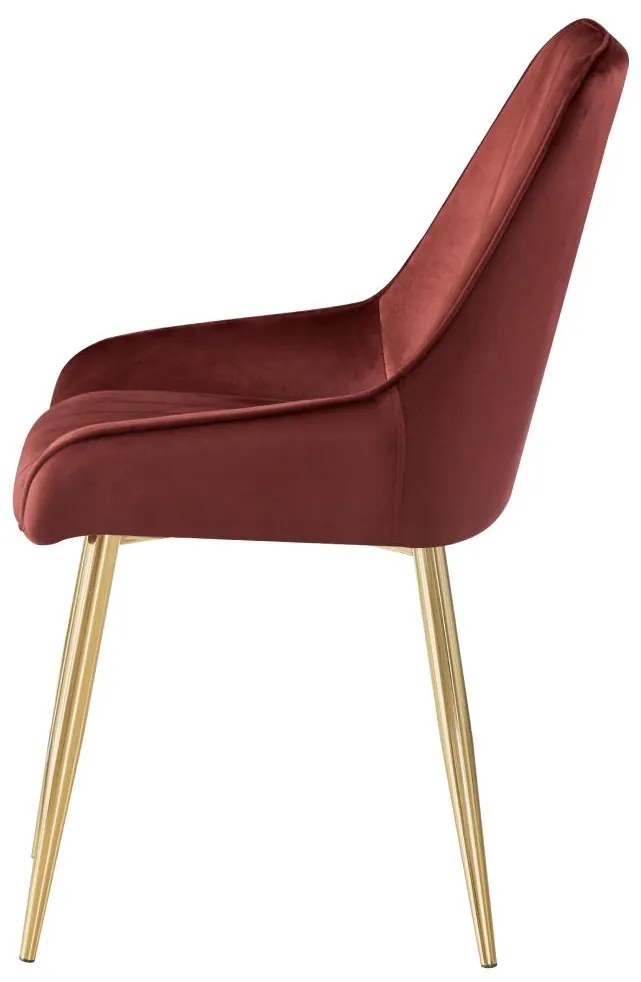Scaun sufragerie Soddy (bordo + auriu) . 1116451