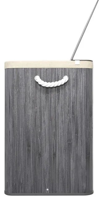 Juskys Coș de bambus Curly 150 L - gri