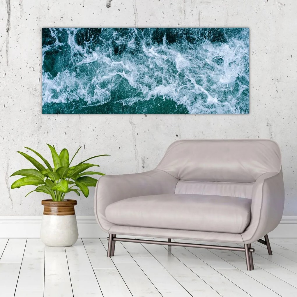 Tablou - Valuri oceanice (120x50 cm)