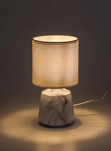 Lampă de masă Rabalux 74067 Nalisa, cilindrică, alb
