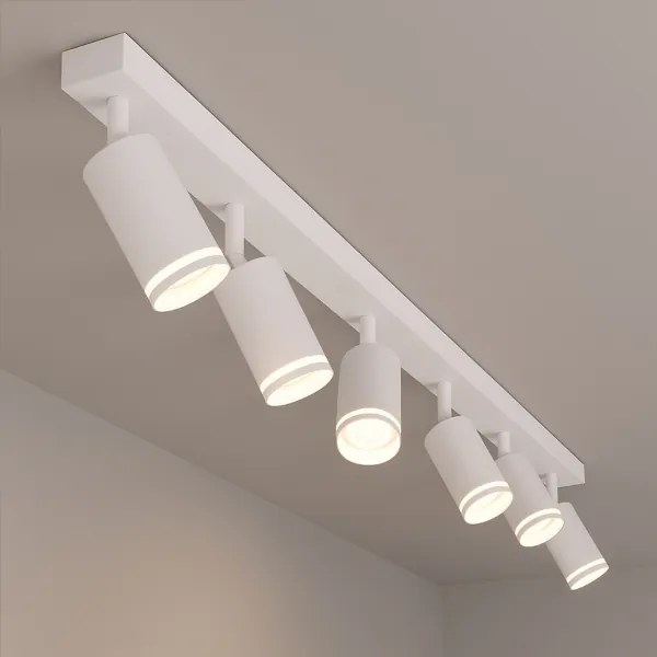 Plafonieră cu spoturi PIPE 6xGU10/10W/230V alb