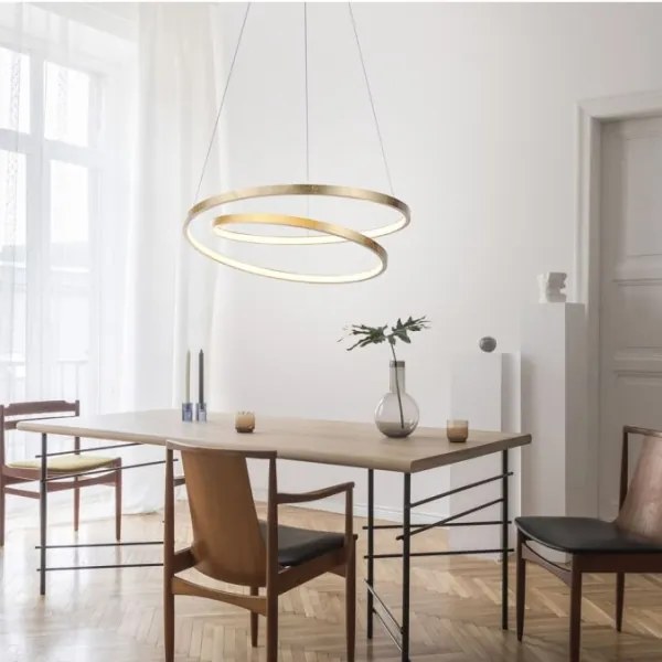 Lustră LED dimabilă pe cablu ROMAN LED/30W/230V aurie Paul Neuhaus 2472-12