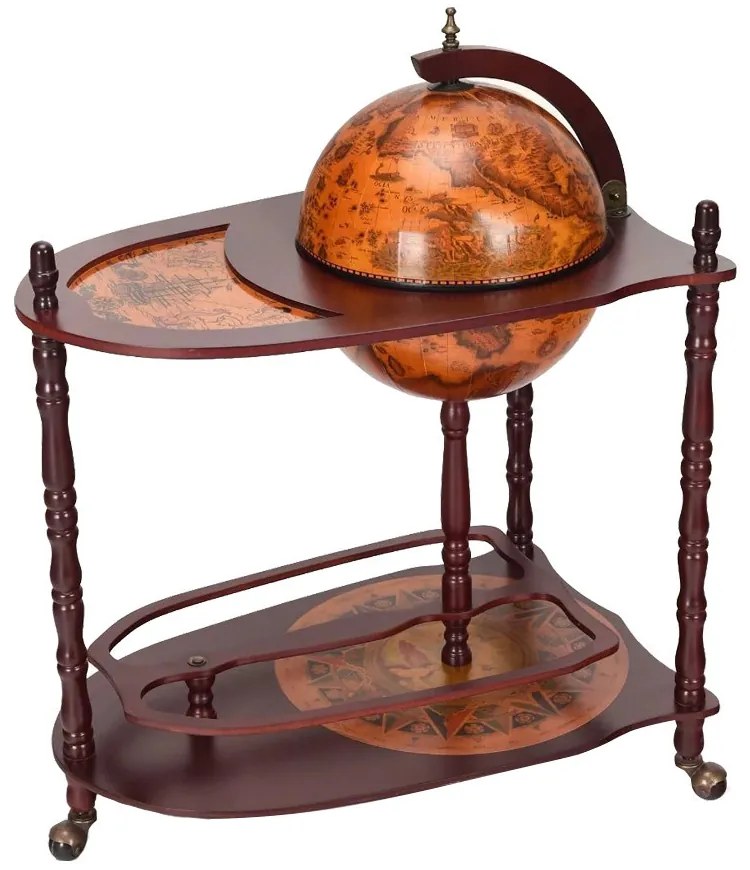 Rack de vin rotund în formă de glob