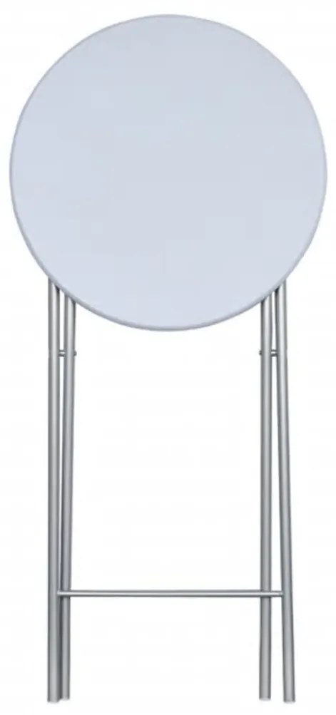 Mese de bar, 4 buc., cu blat din MDF, alb