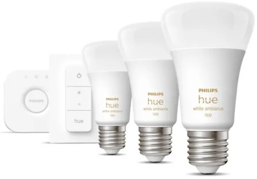 Set de bază Philips Hue WA 3xE27/11W 2200-6500K + dispozitiv de conectare