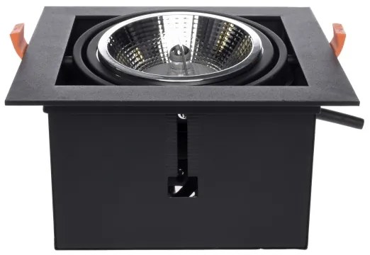 Lampă încastrată PLAZA AR111 1xGU10/12W/230V negru