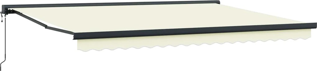 vidaXL Copertină Crem 450 x 300 x 165 cm Poliester și Aluminiu