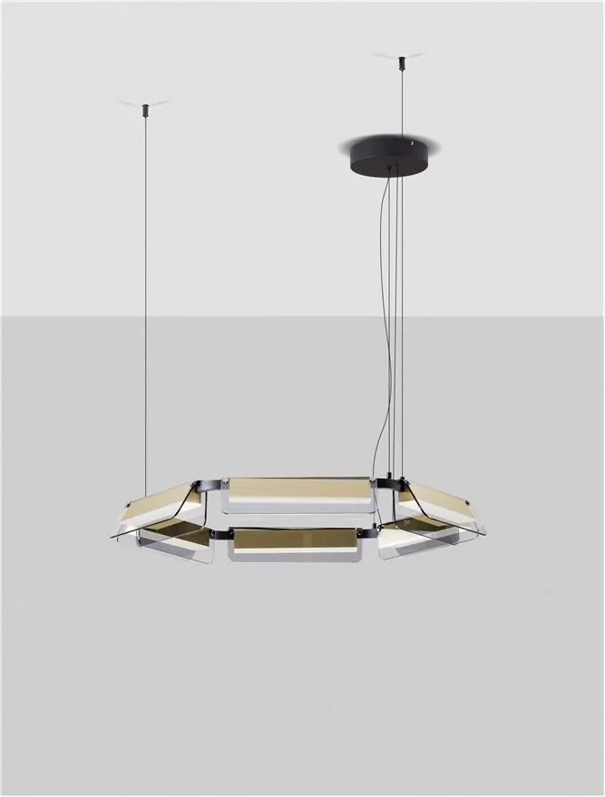 Lustra LED suspendata design modern APNEA D-72cm