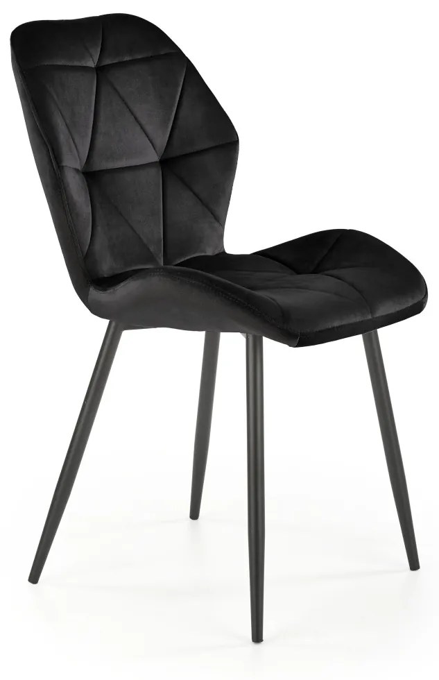 Scaun K453 velvet negru