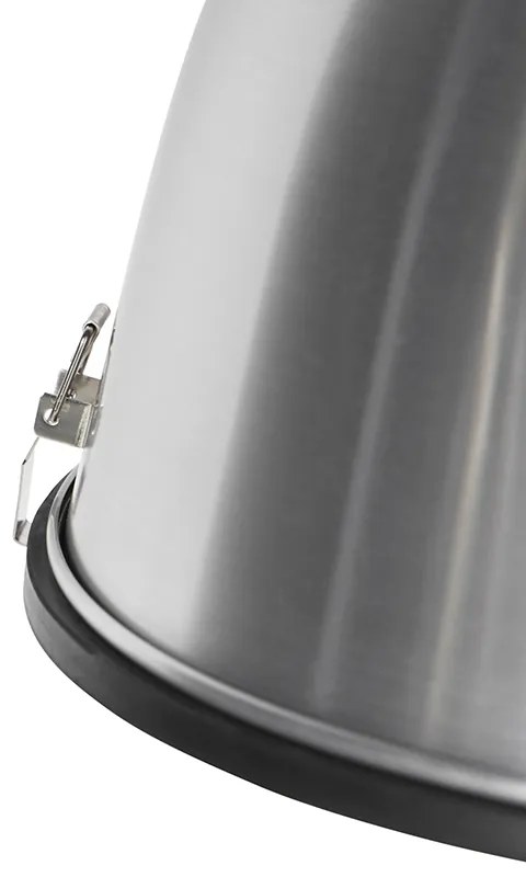 Lampă suspendată industrială din aluminiu 38 cm cu dimmer - Anteros