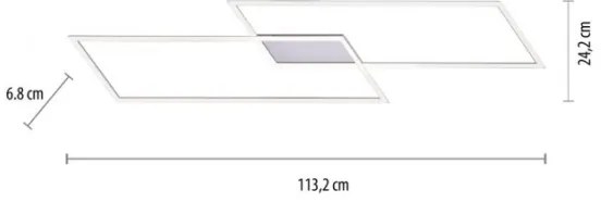 Paul Neuhaus 8194-55 - LED Lustră aplicată dimmabilă INIGO 2xLED/20W/230V