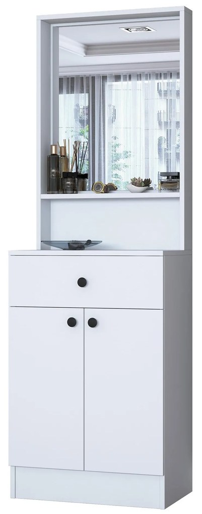Mobilier hol Pixie 6 (alb) (cu oglindă). 1102444
