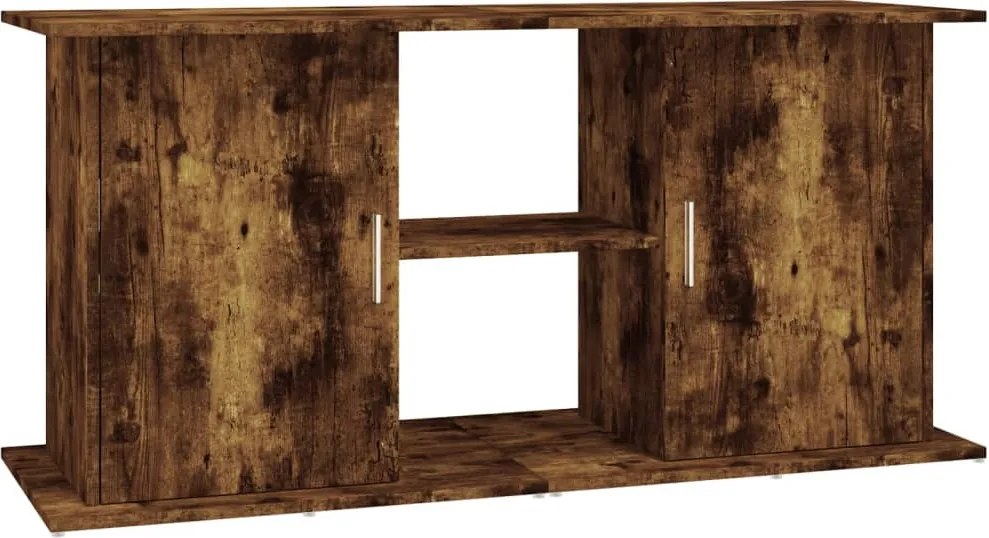vidaXL Suport acvariu, stejar afumat, 121x41x58 cm, lemn prelucrat