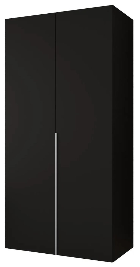 Dulap de haine 100 cm Alice 1 (Negru + Cașmir). 1126097