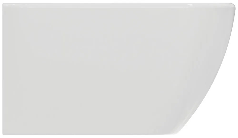 Bideu suspendat, 360x530 cm, cu preaplin, orificiu pentru baterie, alb