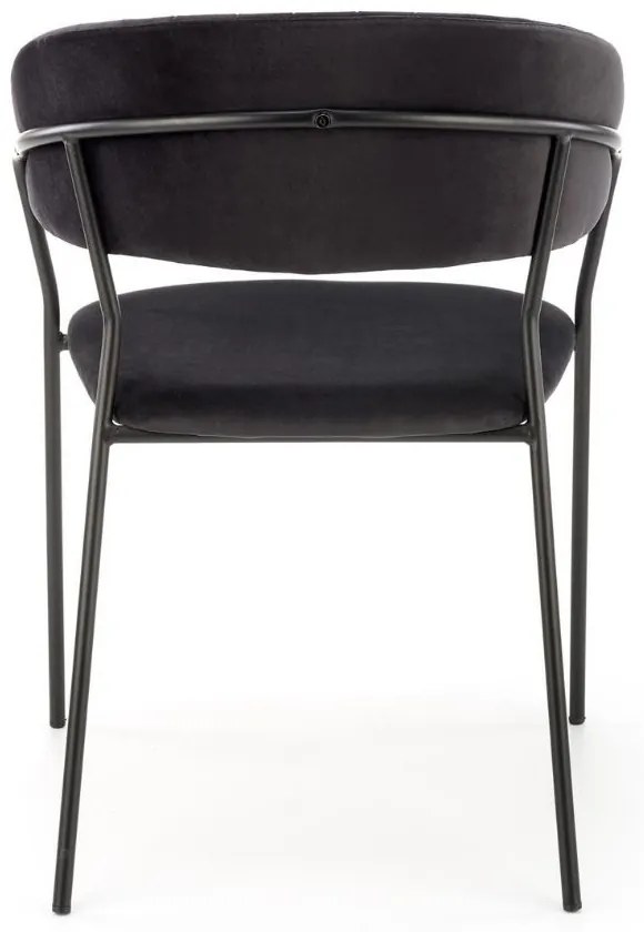 Scaun de bucaterie Rolland, negru