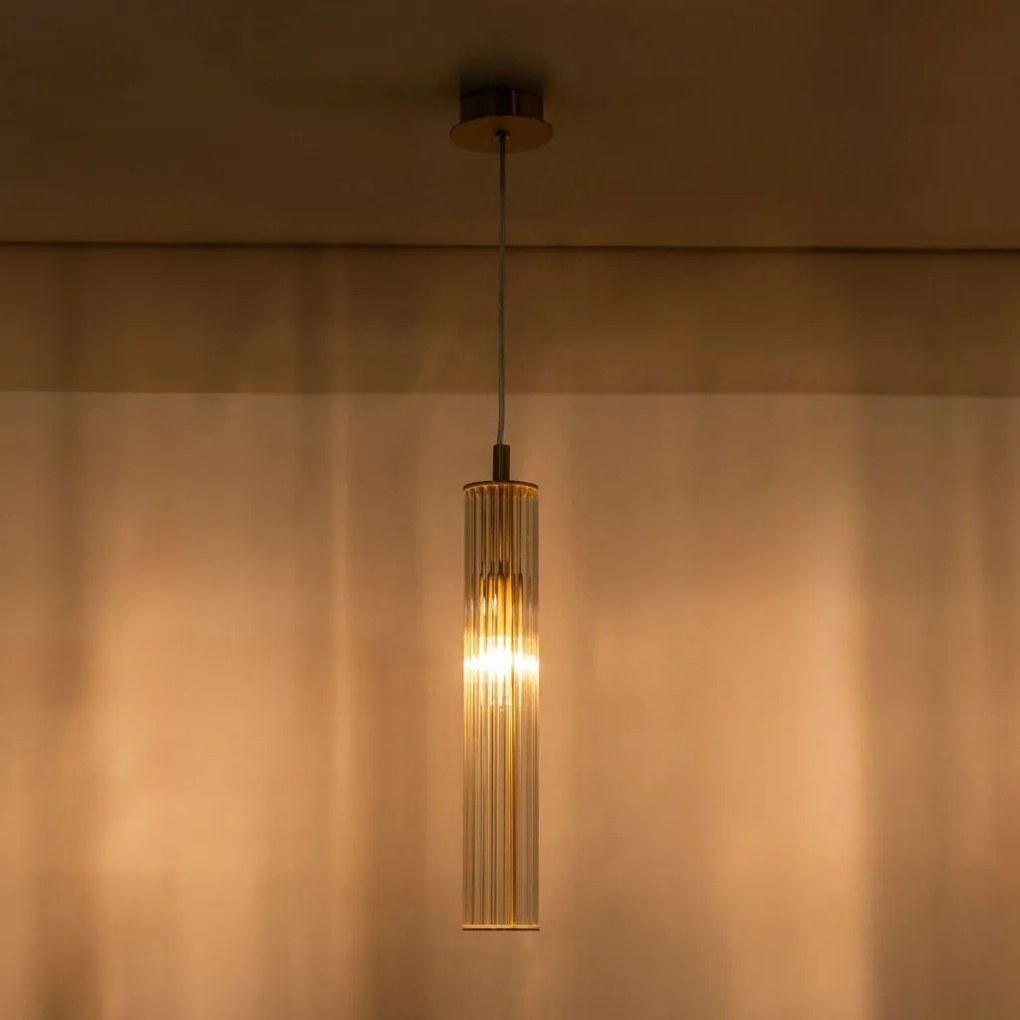 Lustra, Pendul design modern ARIA alama periata