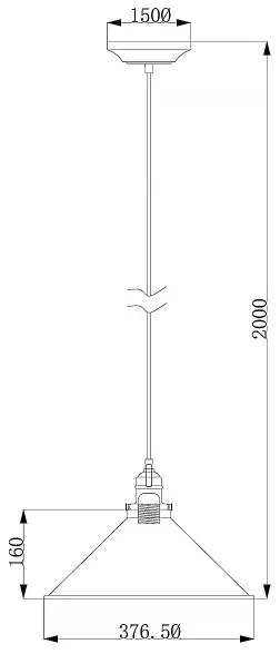 Lustră pe cablu Elstead PV-SP-AB PROVENCE 1xE27/60W/230V auriu