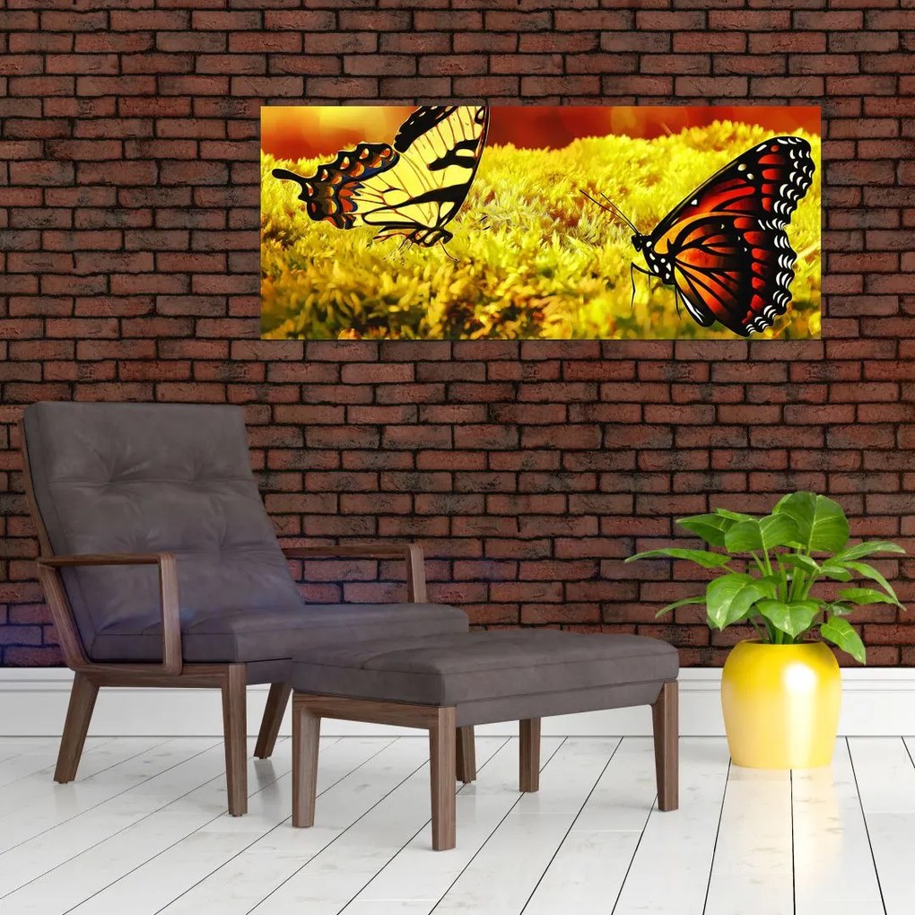 Tablou cu fluturi (120x50 cm)
