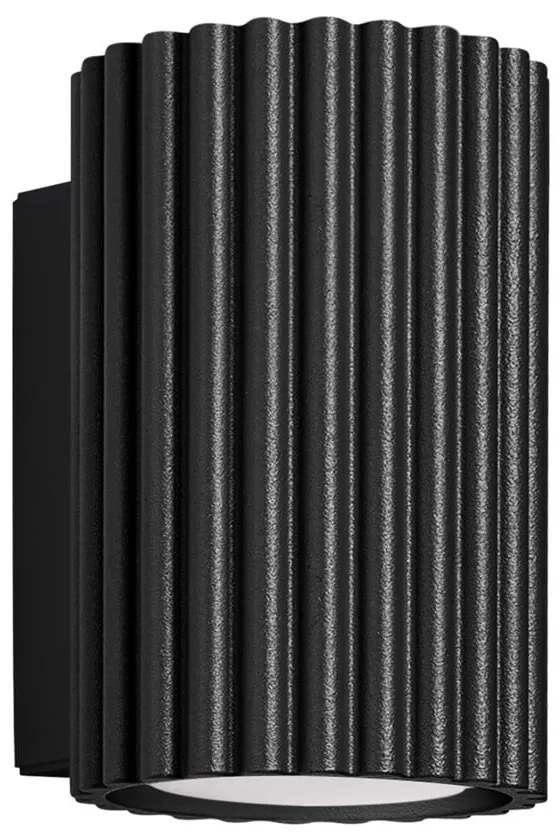 Aplică de perete neagră Gleam – Sollux