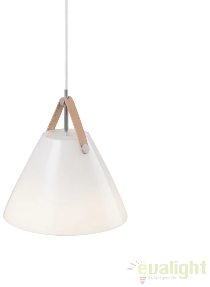 Lustra / Pendul design nordic Strap 27 alb opal 84313001 DFTP