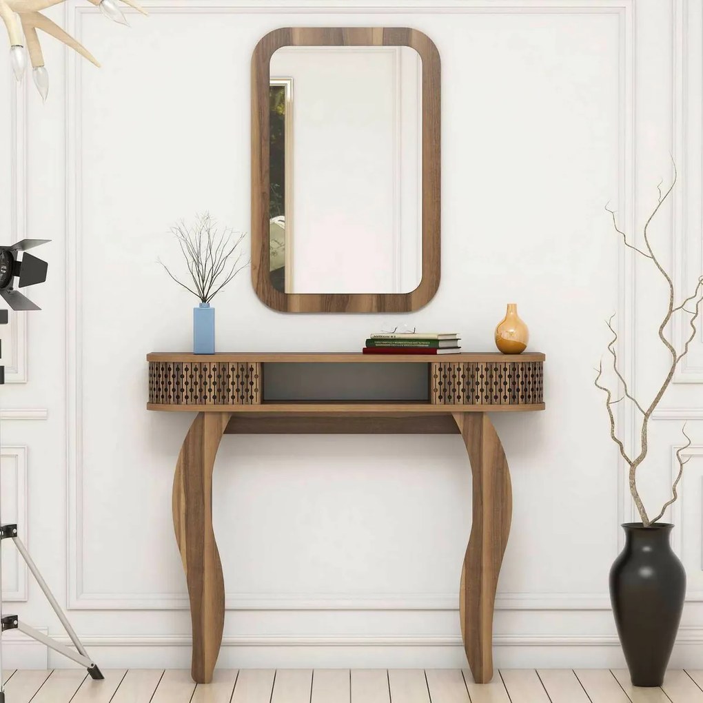Masă decorativă Damla Walnut