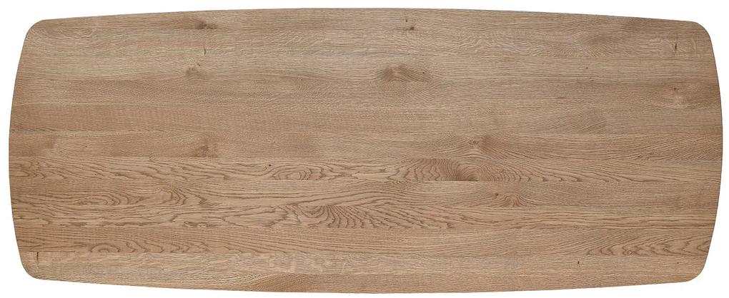 Masa semi-ovala din lemn masiv • model SEAT