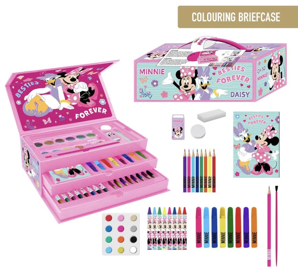 Disney Minnie Besties set de papetărie în valiză