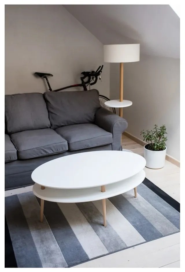 Masă de cafea Ragaba OVO, gri deschis