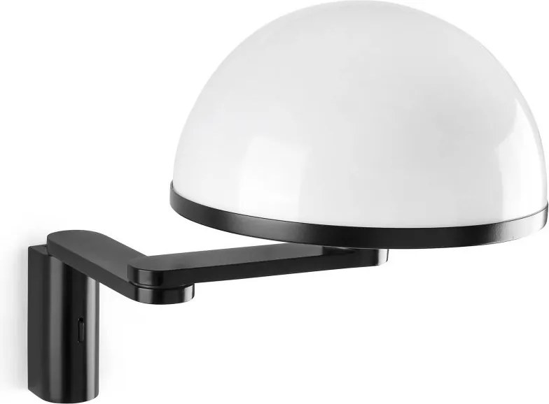 Aplica de perete neagra cu brat articulat DOME