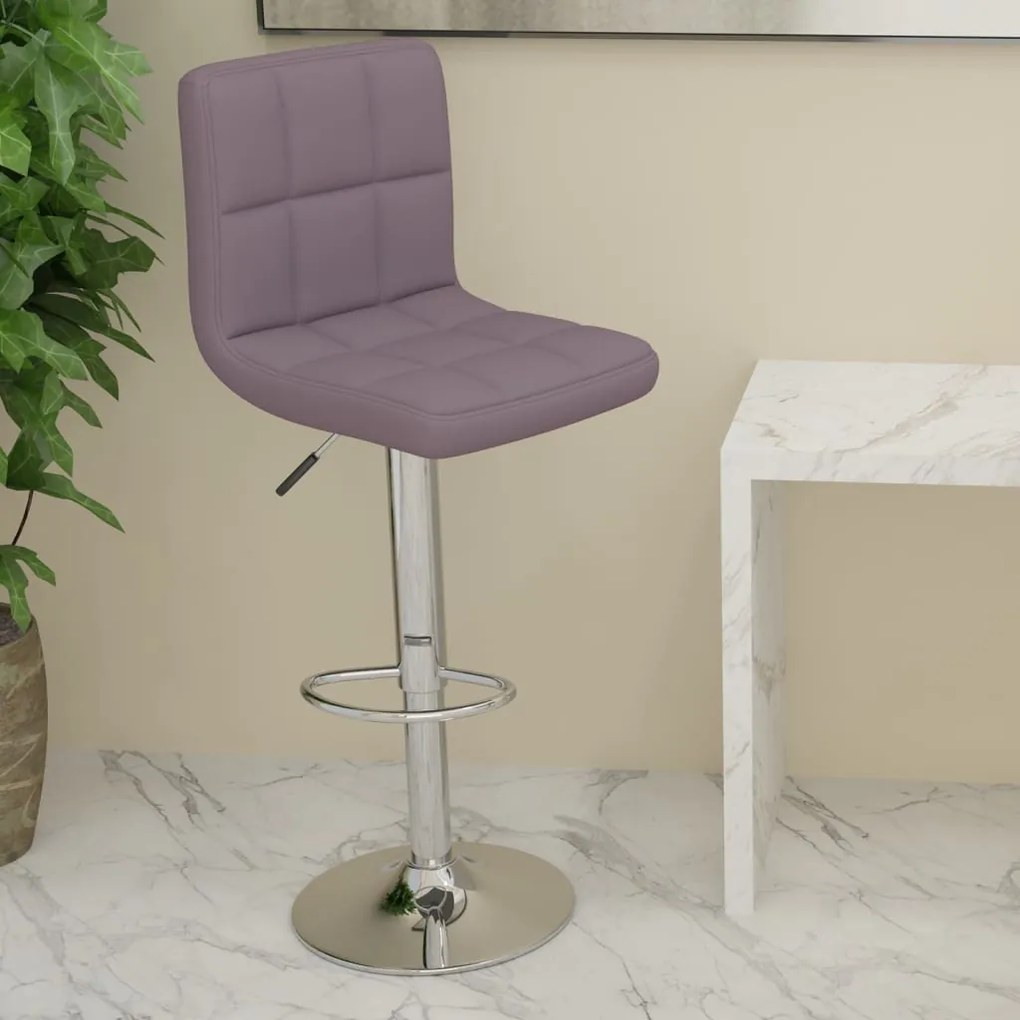 vidaXL Scaun de bar, gri taupe, material textil