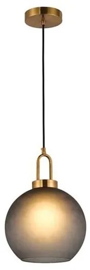 Pendul design modern Inor gri, alama antic 25cm