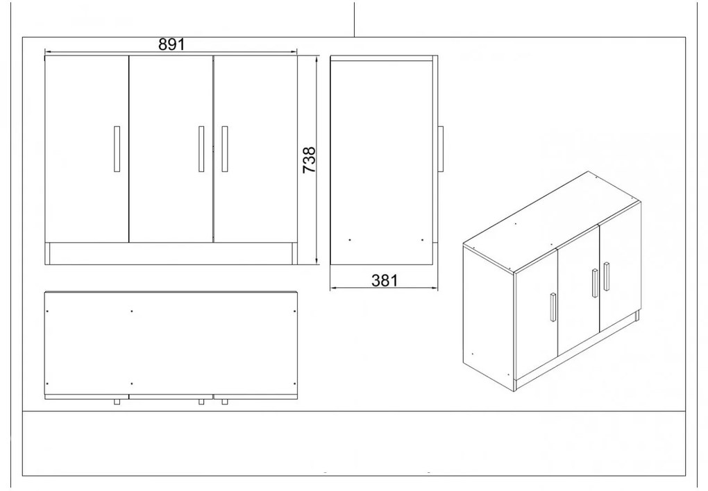 Set mobilier de birou VO17-OB