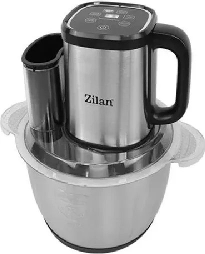 Tocator legume-fructe Zilan ZLN2757 digital multifunctional, Vas inox capacitate 3L, 4 functii presetate, Lame din titan, Putere 500W