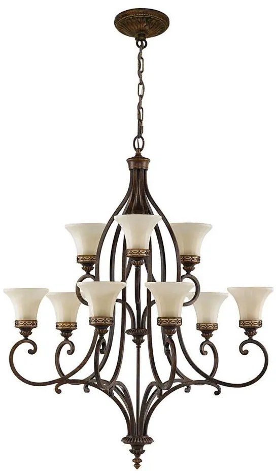 Lustră pe lanț DRAWING Feiss FE-DRAWING-ROOM9 ROOM 9xE27/60W/230V