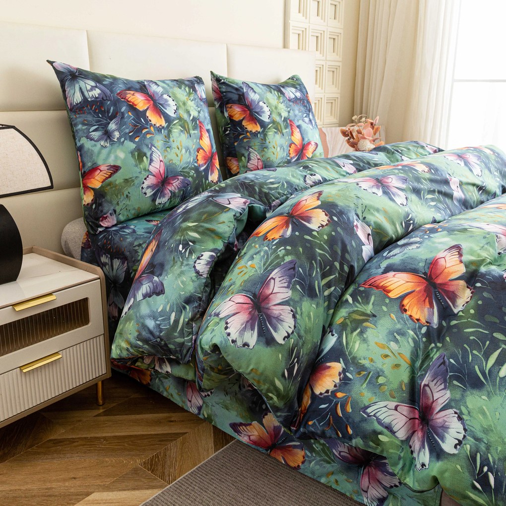 Lenjerie de pat din microfibra COLORFUL BUTTERFLY, colorat Dimensiune lenjerie de pat: 70 x 90 cm | 140 x 200 cm