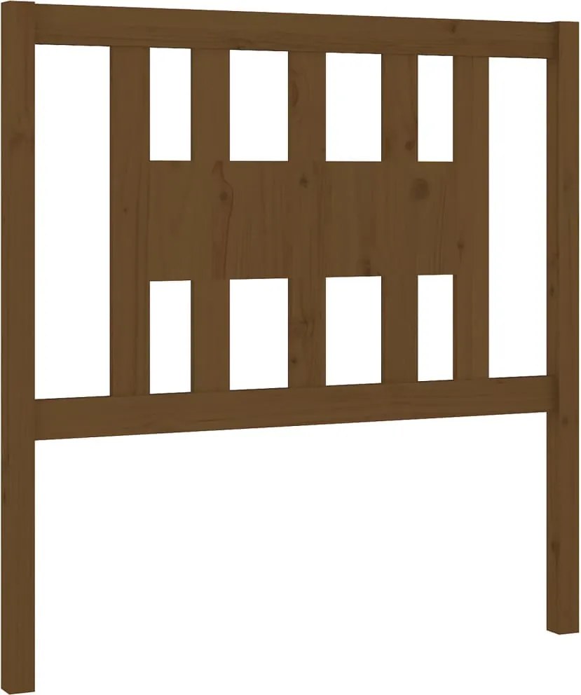 vidaXL Tăblie de pat, maro miere, 106x4x100 cm, lemn masiv de pin