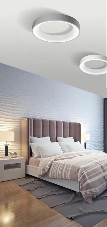 Lustra LED dimabila cu telecomanda SOVANA TOP 80 gri ZZ AZ3447