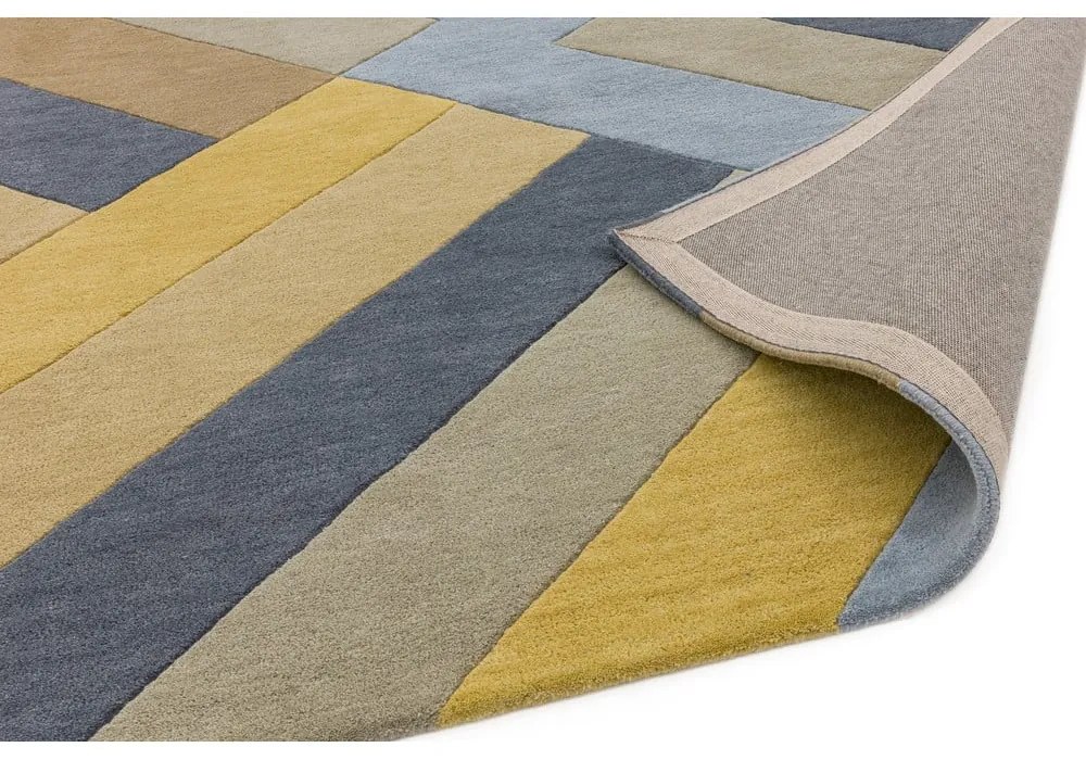 Covor Asiatic Carpets Big Zig, 160 x 230 cm, gri-galben