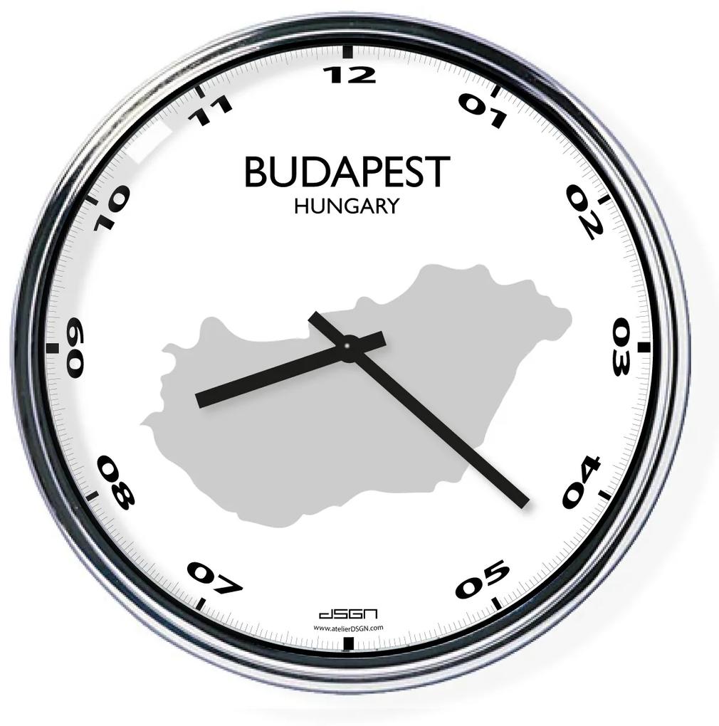 Ceas de birou (deschis sau întunecat) - București / România, diametru 32 cm | DSGN, Výběr barev Světlé