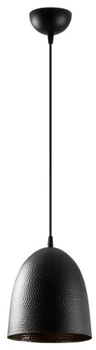 Pendul pe cablu TATTOO 1xE27/40W/230V, Ø 20 cm, negru