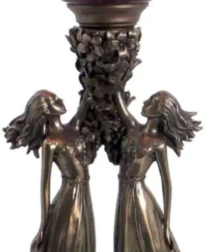 Lampa de masa Tiffany Sisters h 67 cm