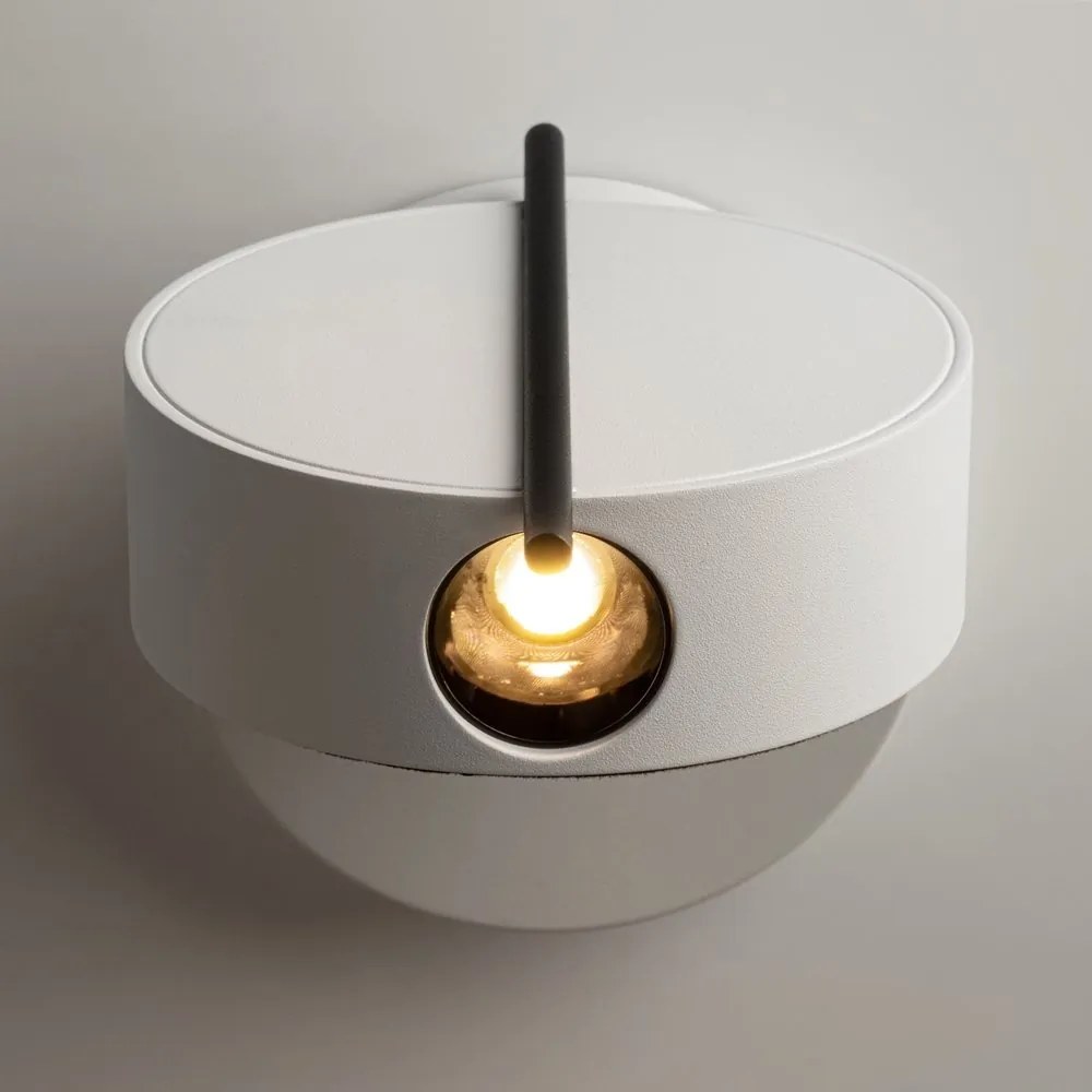 Aplica LED ambientala reglabila design modern minimalist Nuance alb/negru