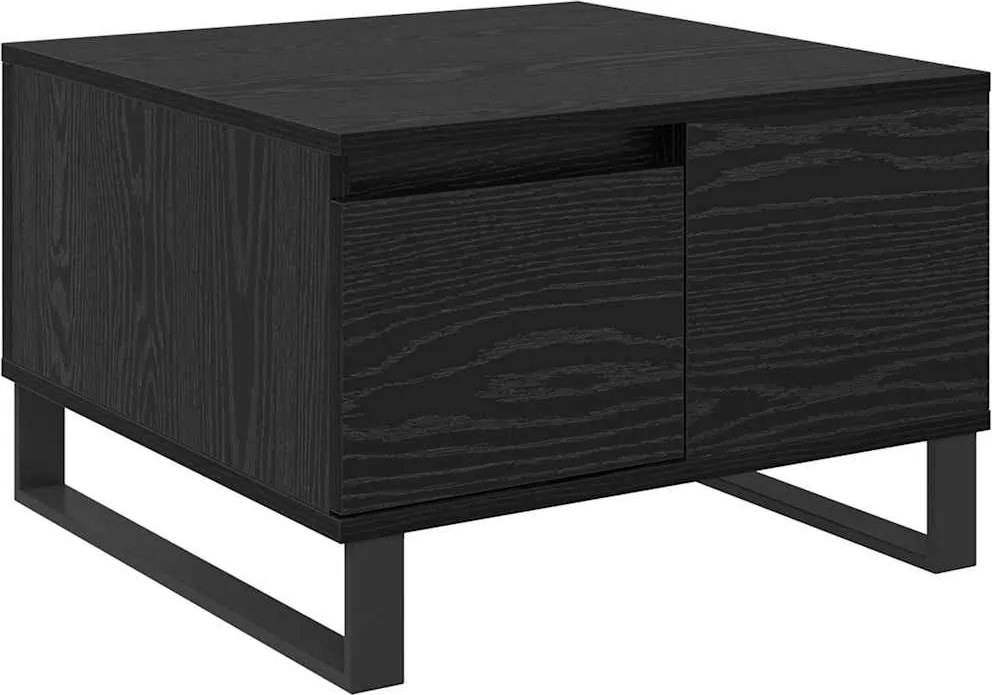 vidaXL Masă de cafea Stejar Negru 55 x 55 x 36,5 cm Lemn compozit