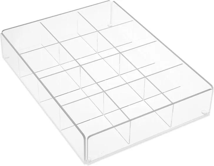 Cutie depozitare cu mai multe compartimente Versa Multi White Tray