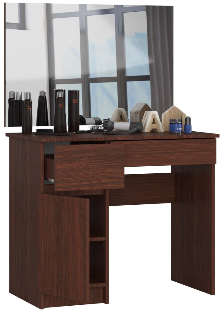 Masă de toaletă Parijat (wenge) (cu oglindă) (S). 1070896