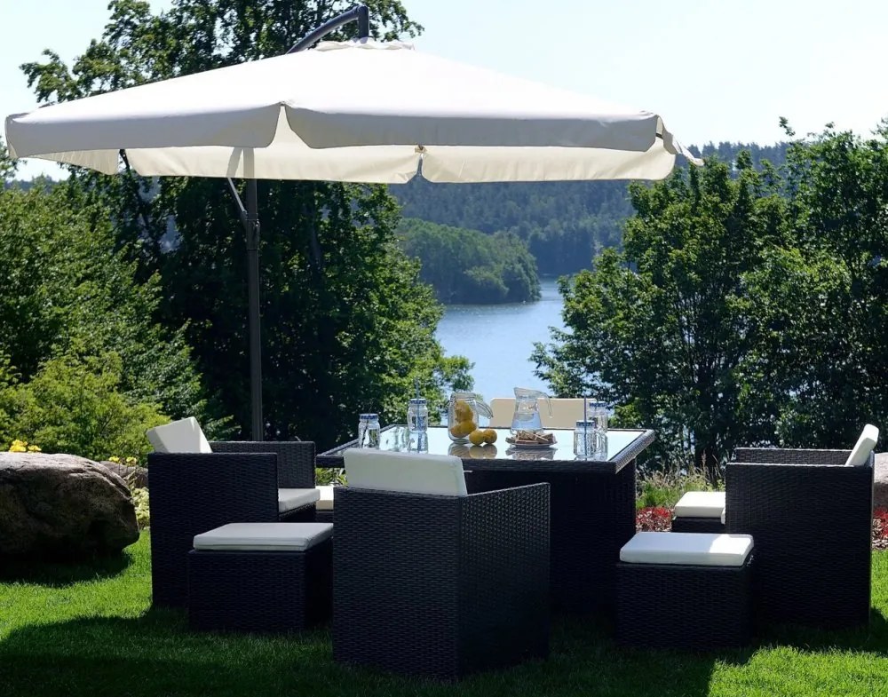 Umbrelă de gradină pliabilă 350cm Cream