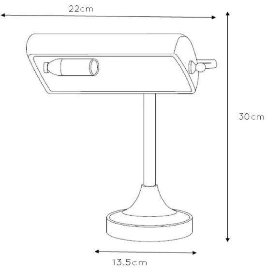 Lucide 17504/01/11 - Lampa de masa BANKER 1xE14/40W/230V
