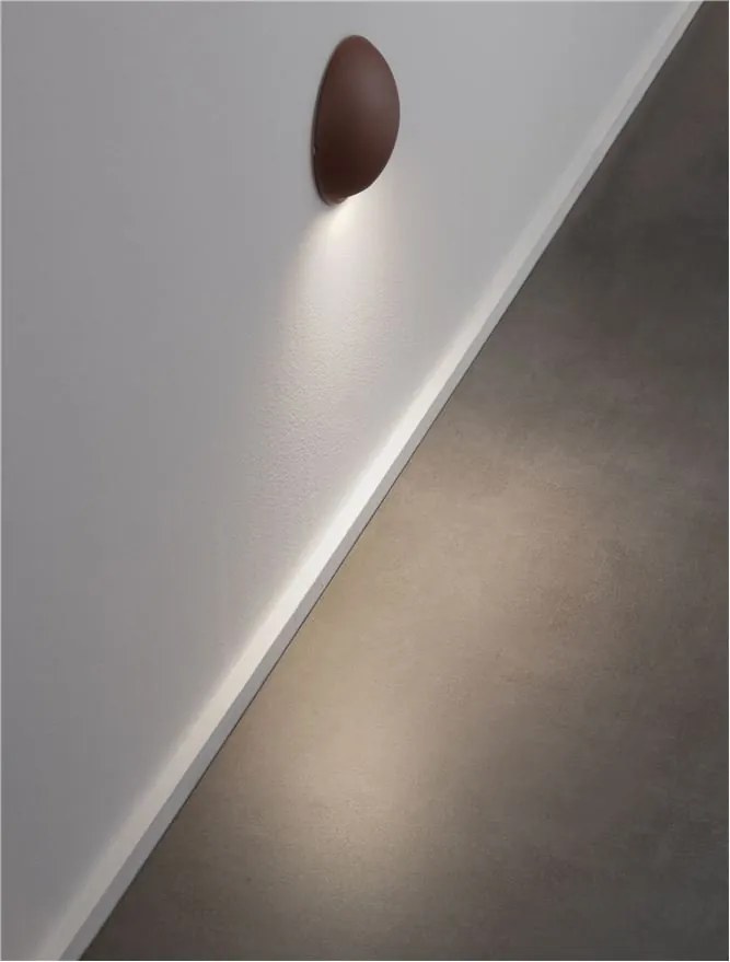 Aplica exterior cu iluminat jos LED IP65 PASSO corten