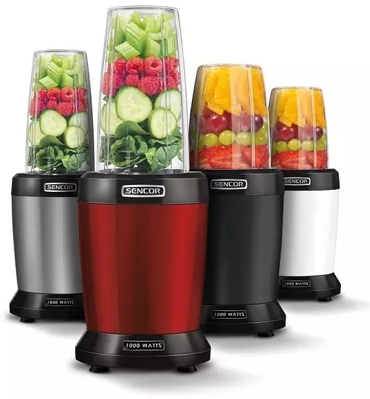 Sencor Nutri mixér 1000W, 230V, roșu, pentru smoothie-uri